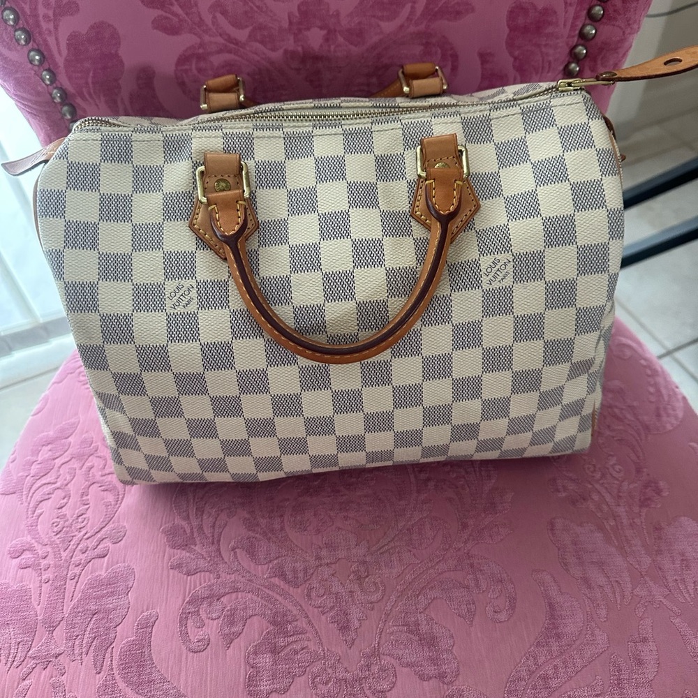 Louis Vuitton Speedy 30 Damier Azur - Picture 14 of 17